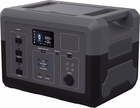 Tragbares Kraftwerk, 1200 W, Notfall-Energiespeicher für den Außenbereich