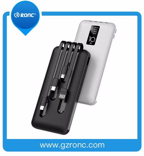 Schnell aufladbare 10000-mAh-LED-Großbild-Powerbank
